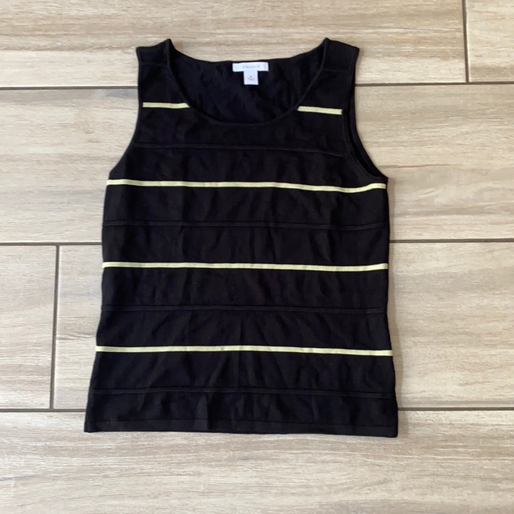 Black and green tank top
